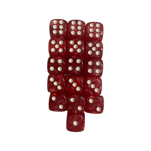 Pearl Red 16-D6 Dice - Tistaminis