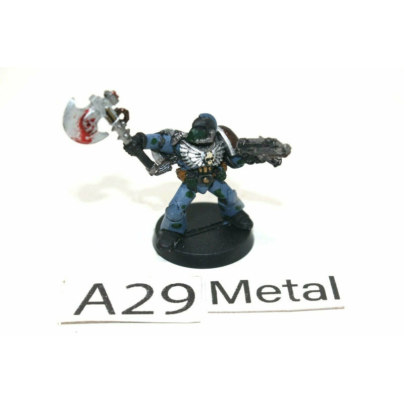 Warhammer Space Marines Space Wolves Captain Metal Incomplete - A29 - TISTA MINIS