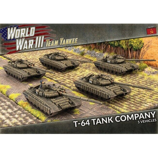 Team Yankee Soviet T-64 Tank Company (x5 Plastic) Pre-Order - December 2022 - Tistaminis