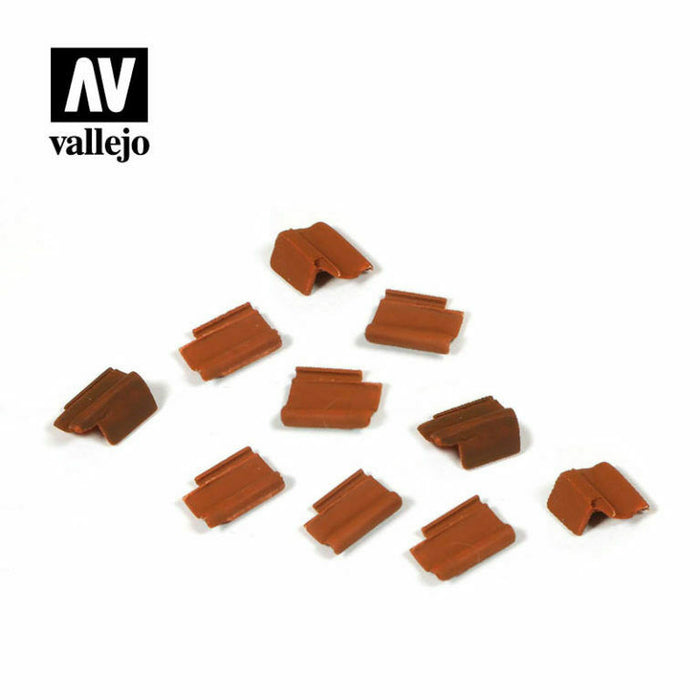 Vallejo ROOF TILES SET - 5 GRAMS (1/35) Tufts - TISTA MINIS