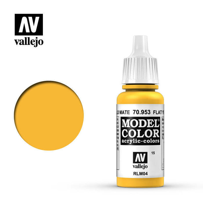 Vallejo Model Colour Paint Flat Yellow RLM4 (70.953) - Tistaminis