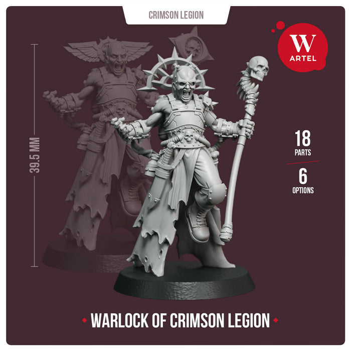 Artel Miniatures - Warlock of the Crimson Legion New - TISTA MINIS