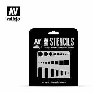 Vallejo ACCESS TRAP DOORS (1/32, 1/48, 1/72) Airbrush Stencil - TISTA MINIS