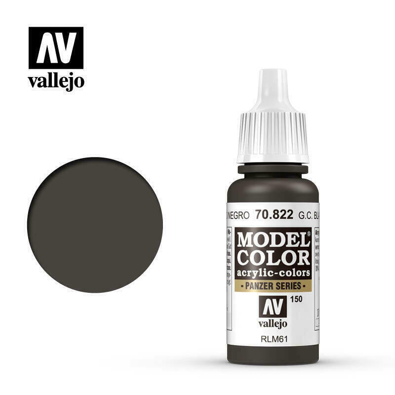 Vallejo Model Colour Paint German Camo Black Brown (70.822) - Tistaminis
