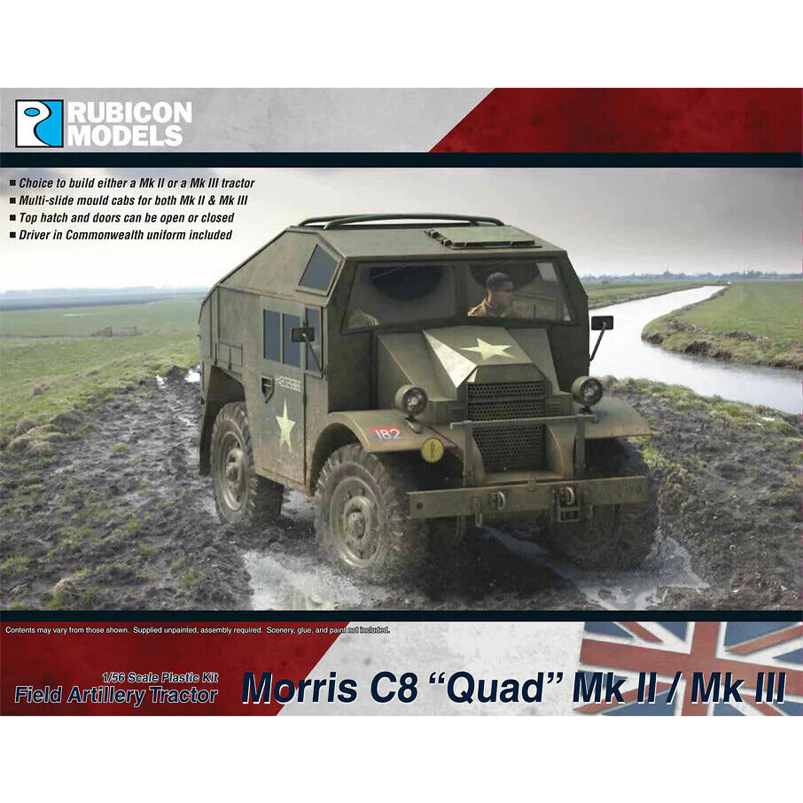 Rubicon British Morris C8 “Quad” Mk II / Mk III Field Artillery Tractor New - Tistaminis