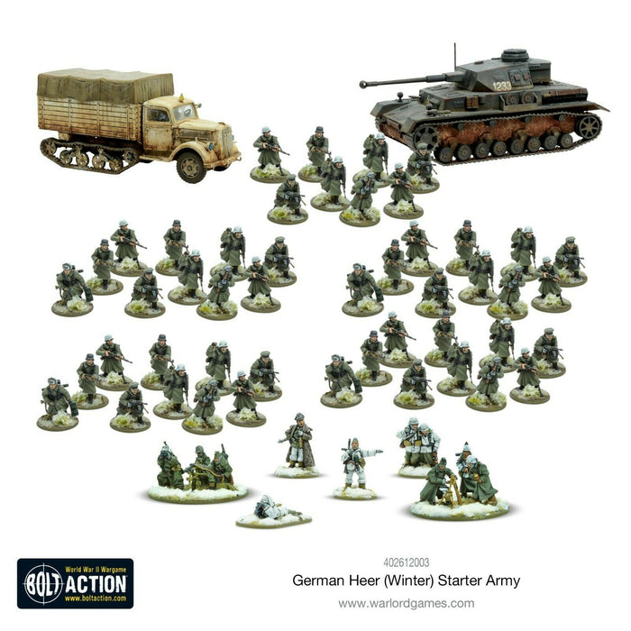 Bolt Action German Heer Winter Starter Army New - TISTA MINIS