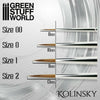 Green Stuff World SILVER SERIES Kolinsky Brush - Size 00 New - TISTA MINIS
