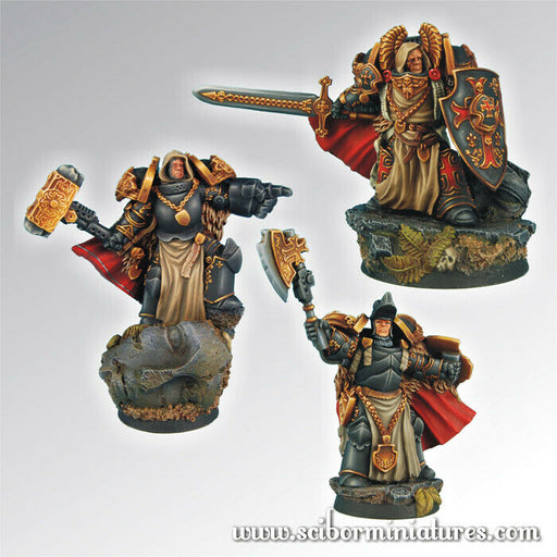 Scibor Miniatures 28mm Templar SF Knights Set (3) New - TISTA MINIS