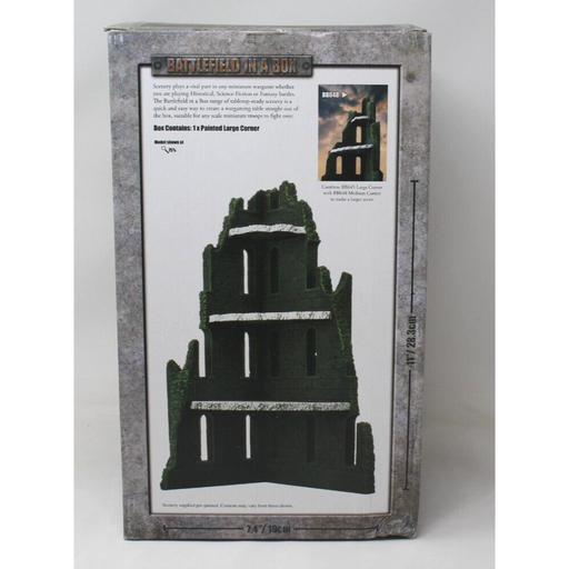 Battlefield In A Box: Gothic Battlefields: Large Corner Ruin - Malachite (x1) - Tistaminis