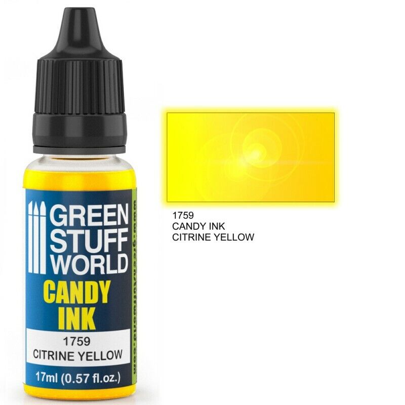 Green Stuff World Inks Candy Ink CITRINE YELLOW - Tistaminis