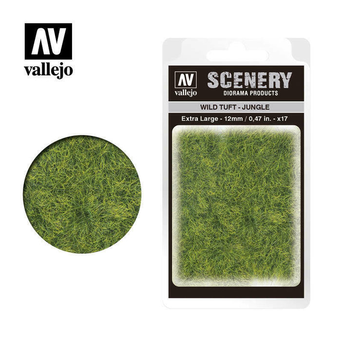 Vallejo WILD TUFT JUNGLE X-LARGE, 12MM, 17 UNITS Tuft - TISTA MINIS