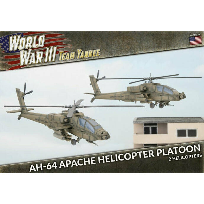 Team Yankee American AH-64 Apache Helicopter Platoon New - TISTA MINIS