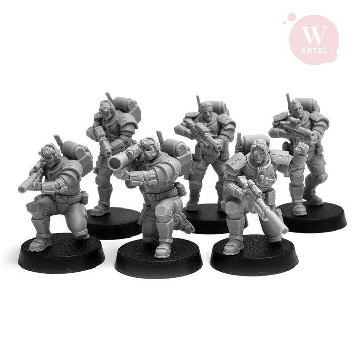 Artel Miniatures - Scout ' N' Recon Squad + Heavy Weapon Specialist 28mm New - TISTA MINIS