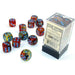 Chessex Nebula: 12D6 Primary/Blue Luminary New - TISTA MINIS