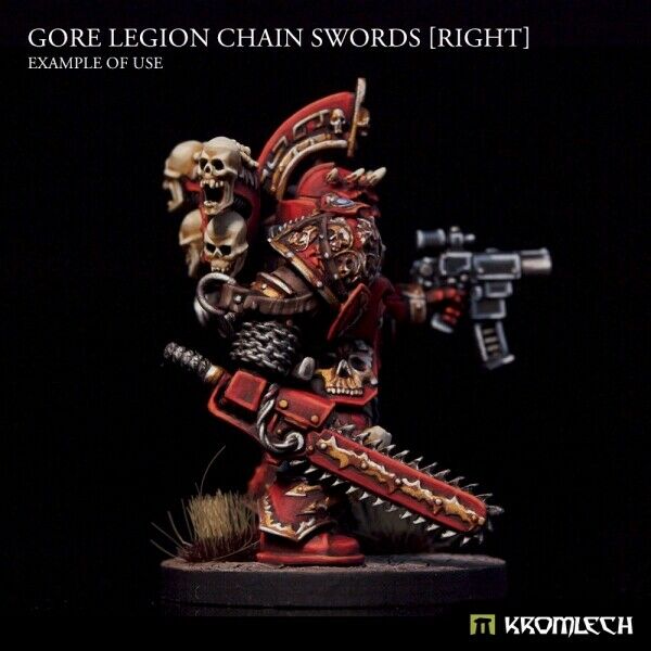 Kromlech Gore Legion Chain Swords [right] (5) New - TISTA MINIS