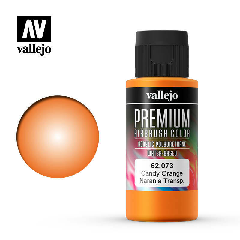Vallejo Premium Color Paint Candy Orange - VAL62073 - Tistaminis