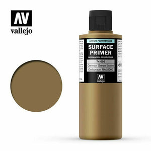 Vallejo Surface Primer Acrylic- German Green Brown RAL 8000 200ml - TISTA MINIS