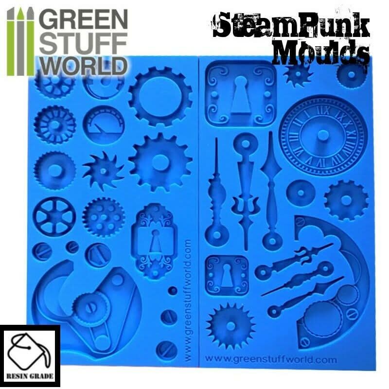 Green Stuff World Silicone Molds - Steampunk | Tistaminis