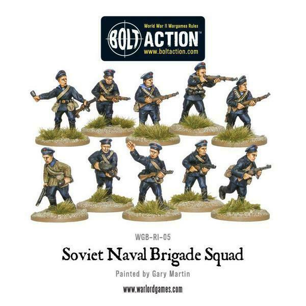 Bolt Action Soviet Naval Brigade Squad New - TISTA MINIS