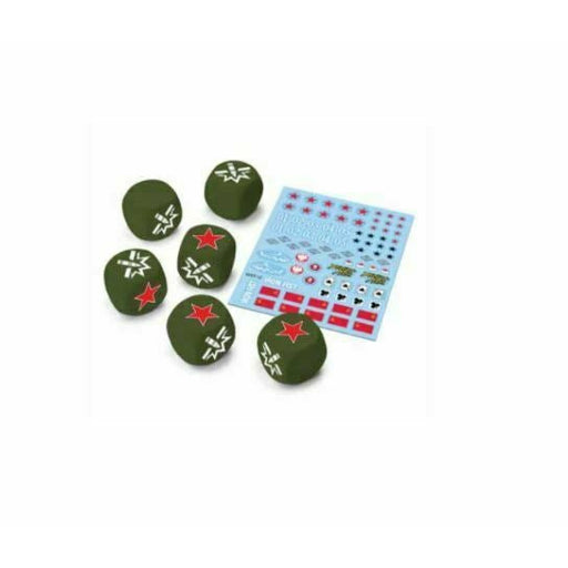 World of Tanks: U.S.S.R. Dice (x6) & Decal (x1) New - TISTA MINIS