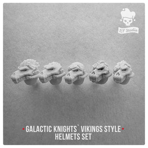 Artel W - KF Studio	Galactic Knights Viking Style Skull Helmets New - Tistaminis