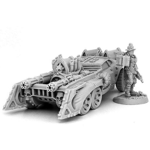 Wargames Exclusive HERESY HUNTER FEMALE INQUISITOR WITH BATTLE CAR New - TISTA MINIS