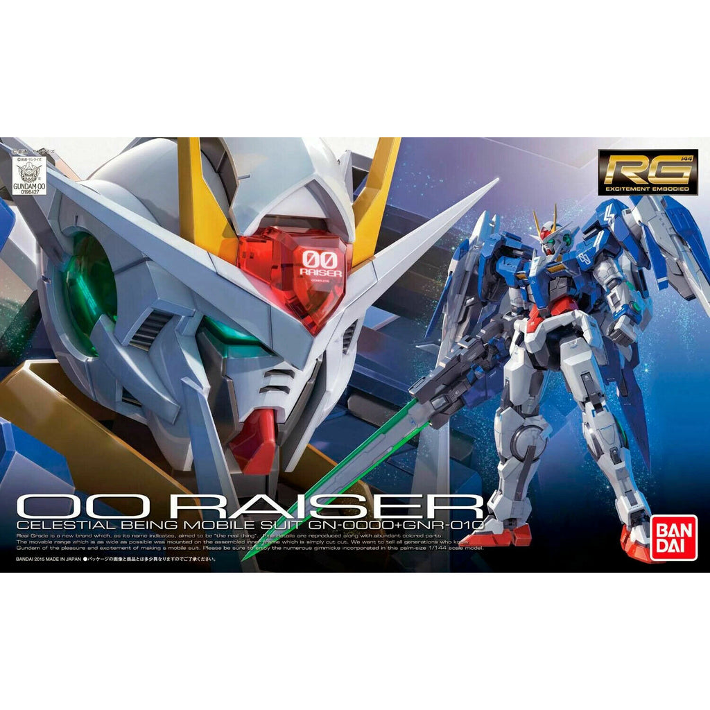 Bandai Gundam RG 1/144 GN-0000+GNR-010 OO RAISER New - Tistaminis