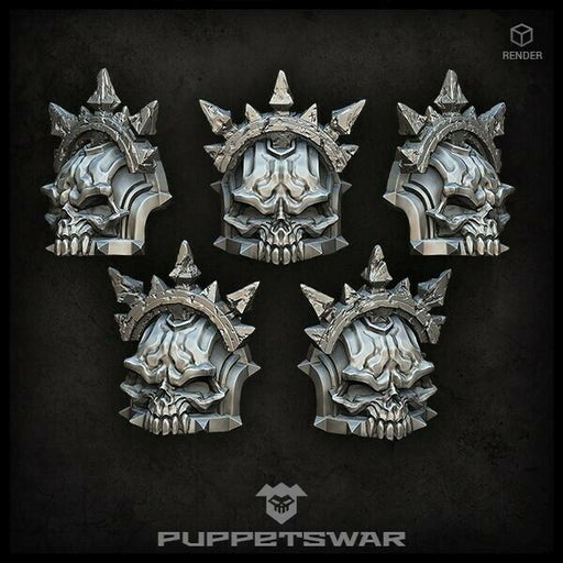 Puppets War Skull shoulder pads New - Tistaminis