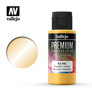 Vallejo Premium Color Paint Metallic Yellow - VAL62042 - Tistaminis