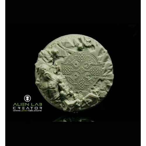 Alien Lab Miniatures CELTIC RUINS ROUND BASES 60MM New - Tistaminis