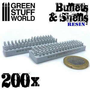 Green Stuff World 200x Resin Bullets and Shells New - TISTA MINIS