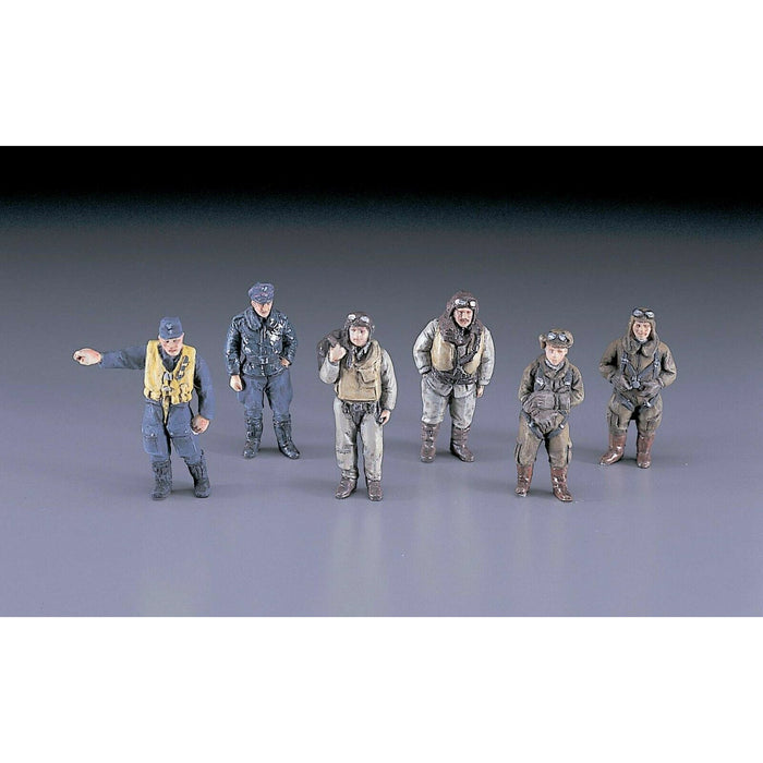 Hasegawa 1/48 WWII Pilot Figure Set New - TISTA MINIS