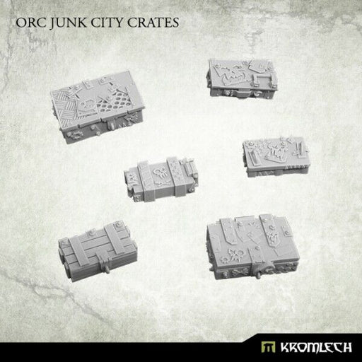 Kromlech	Orc Junk City Crates (6) New - Tistaminis