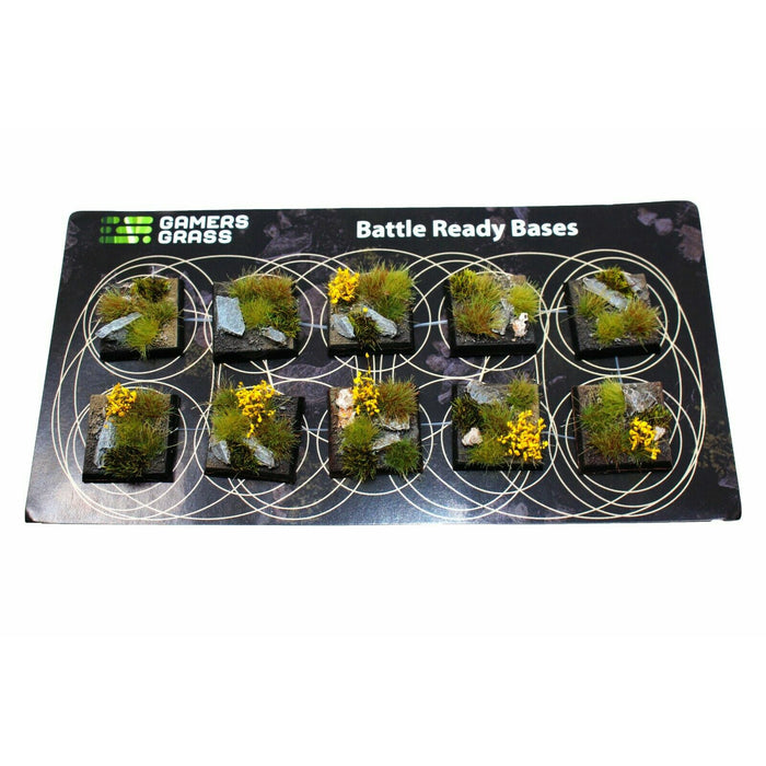 Gamers Grass Highland Bases Square 20mm (x10) - TISTA MINIS