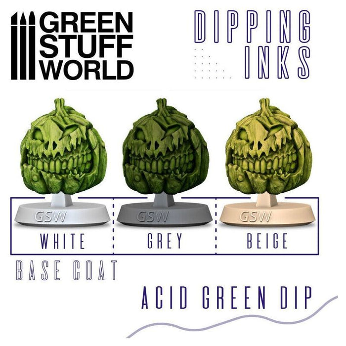 Green Stuff World Dipping ink 60 ml - ACID GREEN DIP New - Tistaminis