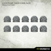 Kromlech Legionary Shoulder Pads: Skulls Pattern (10) New - TISTA MINIS