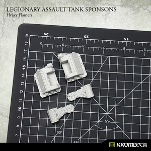 Kromlech Legionary Assault Tank Sponsons: Heavy Flamers - TISTA MINIS