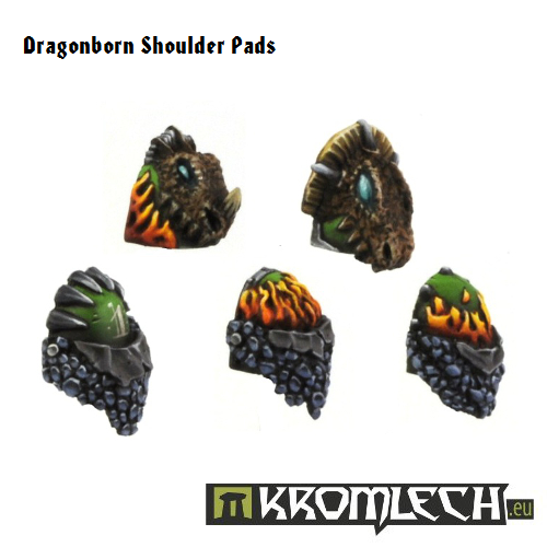 Kromlech Dragonborn Shoulder Pads New - TISTA MINIS