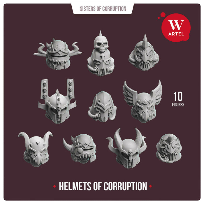 Artel Miniatures - Helmets of Corruption New - TISTA MINIS