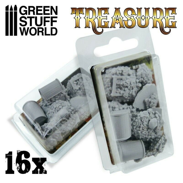 Green Stuff World 16x Resin Treasure Pieces New - TISTA MINIS