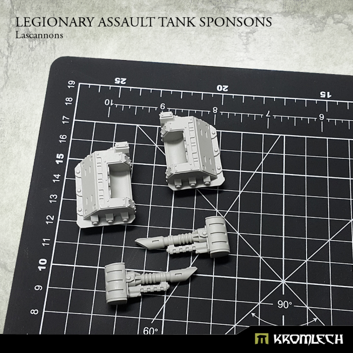 Kromlech Legionary Assault Tank Sponsons: Lascannons - TISTA MINIS