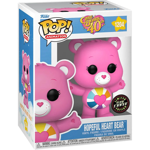 Funko POP CARE BEARS 40TH ANN HOPEFUL HEART BEAR - GLOW CHASE #1204 New - Tistaminis