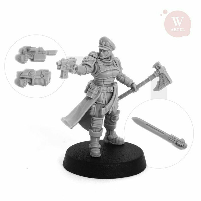 Artel Miniatures - Commissar Raivel - Heart of Darkness edition 28mm New - TISTA MINIS