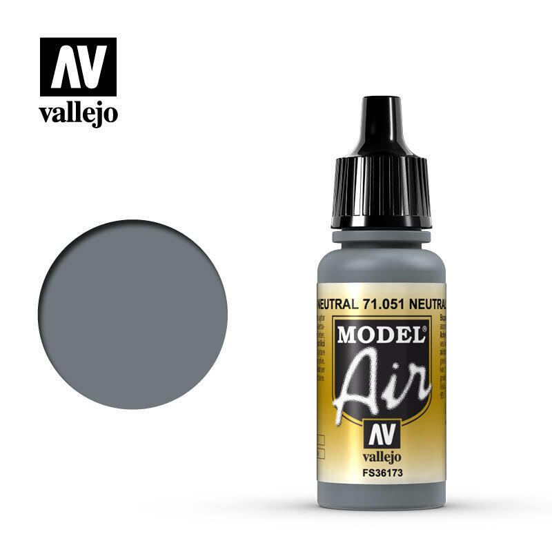 Vallejo Model Air Paint Neutral Gray (71.051) - Tistaminis