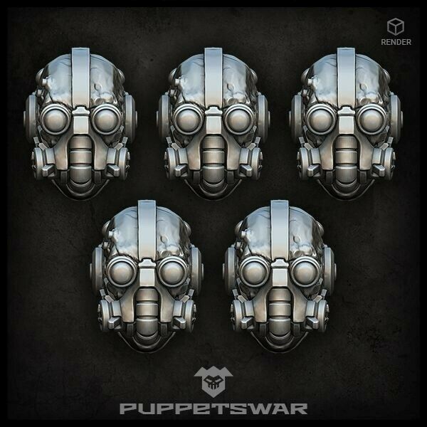 Puppets War Tech Warrior heads New - Tistaminis