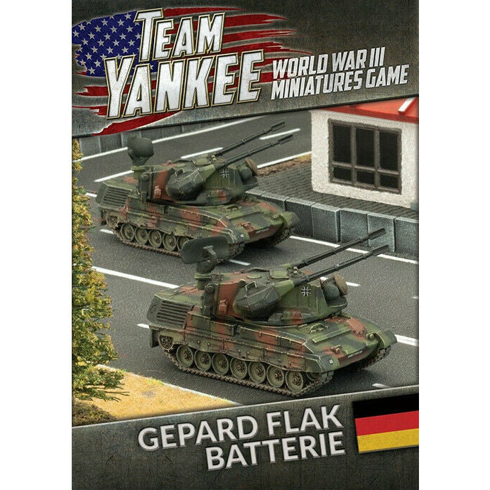 Team Yankee German Gepard Flakpanzer Batterie New - TISTA MINIS