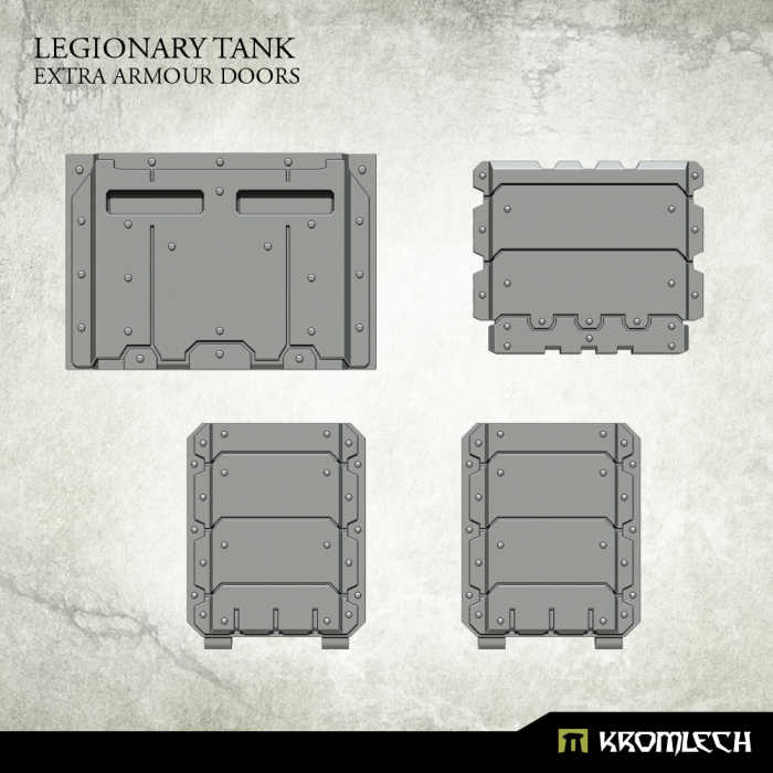 Kromlech Legionary Tank: Extra Armour Doors New - TISTA MINIS