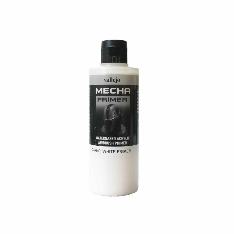 Vallejo Mecha Colour Paint Primer White 200 ml (74.640) - Tistaminis