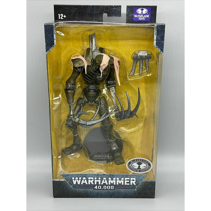 MCFARLANE 7'' NECRON FLAYED ONE WARHAMMER 40k Platinum Chase New - Tistaminis