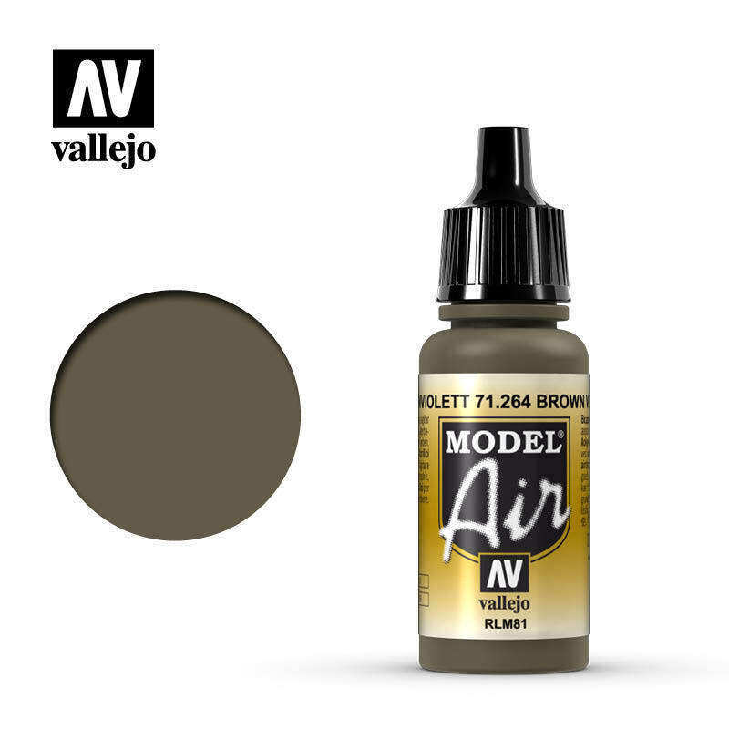 Vallejo Model Air Paint Brown Violet RLM81 (71.264) - Tistaminis